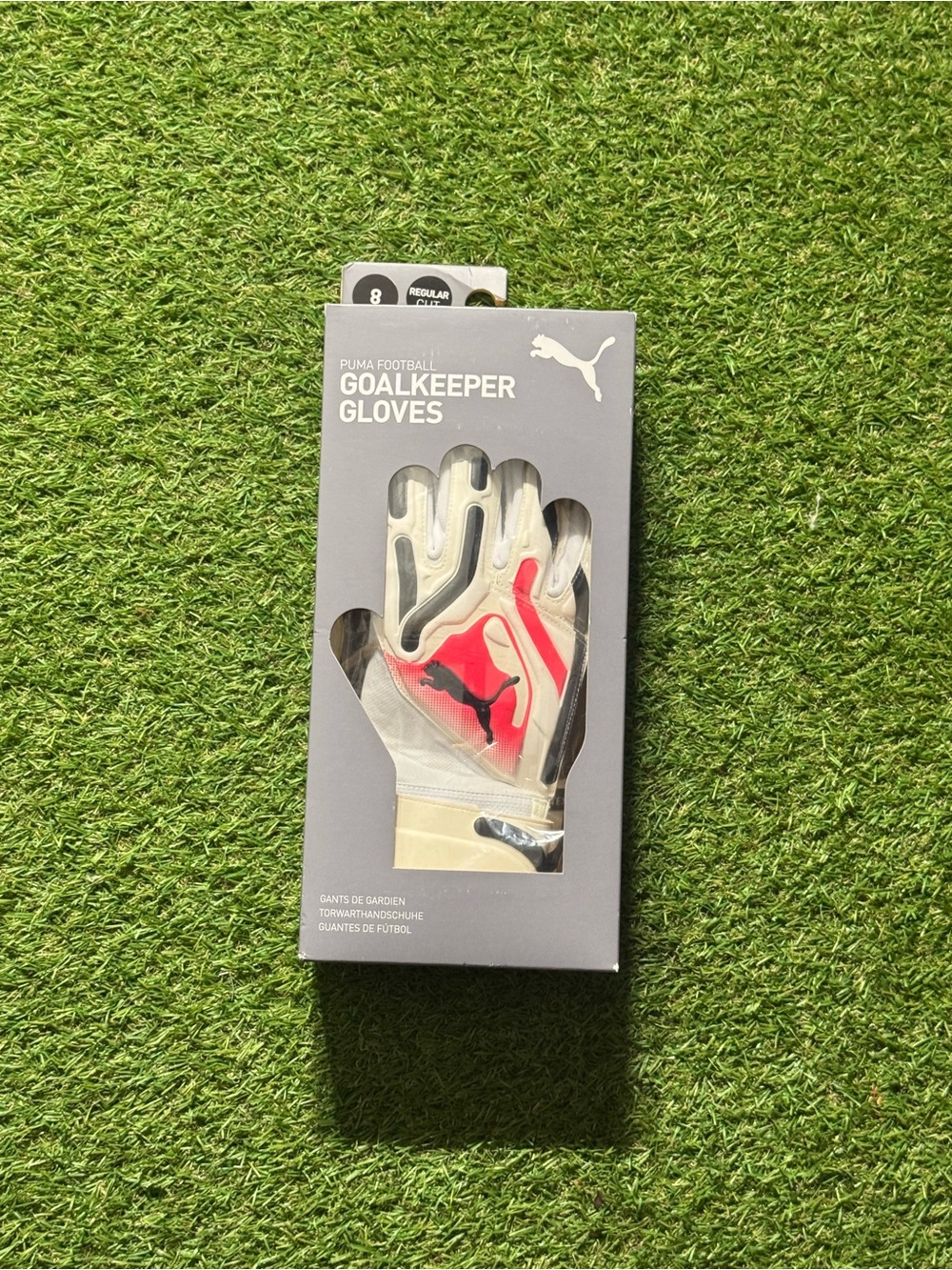 Puma Ultra Pro RC GoalKeeper Soccer Gloves White Black 041859 09 Men Size 8 FS